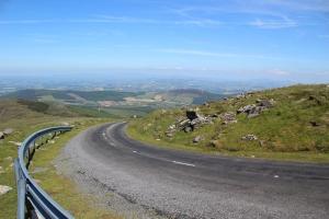 a winding road on the side of a hill at The Corner Apartment in Carlow