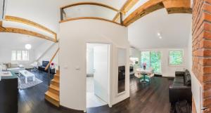 Χώρος καθιστικού στο Apartment Green Bike