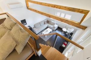 Χώρος καθιστικού στο Apartment Green Bike