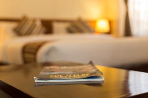 Rúm í herbergi á Siddhartha Boutique Hotel, Boudha