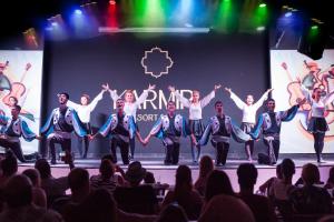 a group of performers on a stage with a crowd at Karmir Resort & Spa - Ultra All Inclusive in Kemer