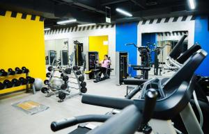 Fitness centrum a/nebo fitness zařízení v ubytování Ayla Ibri Hotel & Mall