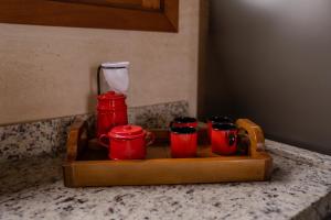 Comodidades para preparar café e chá em Refúgio dos Coiotes