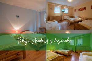 Ένα ή περισσότερα κρεβάτια σε δωμάτιο στο Gospoda Graniczna Bombaj Jakuszyce