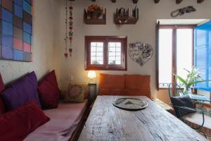 Posezení v ubytování La casita azul