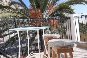 Balkón nebo terasa v ubytování La casita azul