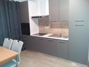 Kuchyň nebo kuchyňský kout v ubytování House apartments Ariamare
