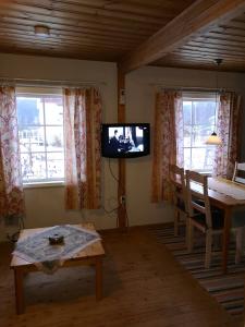 TV a/nebo společenská místnost v ubytování Viken - Cottage by Dalslands Canal