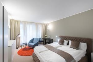 Cama ou camas em um quarto em Studiohouse Frankfurt