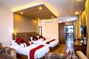 Katil atau katil-katil dalam bilik di The Address Kathmandu Hotel