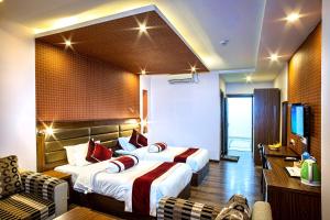Katil atau katil-katil dalam bilik di The Address Kathmandu Hotel