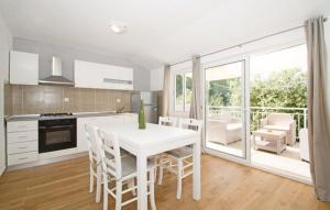 Η κουζίνα ή μικρή κουζίνα στο Robinson house in Vela Luka with sea view, terrace, air conditioning, WiFi 3439-1