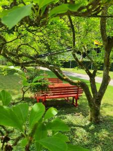 Zahrada ubytování B&B Am Sahrbach