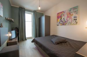 Postel nebo postele na pokoji v ubytování Albert-INN-Glowe - barrierefrei & 3 Schlafzimmer & Coworking & Strandkorb-saisonal & Sauna im Haus & Fahrräder