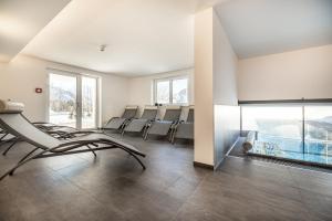 Posilňovňa alebo fitness centrum v ubytovaní Der Alpenblick