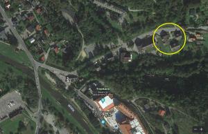 Pohľad z vtáčej perspektívy na ubytovanie Apartament Bukovy Wisła