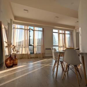 Posezení v ubytování Modern apartment In Dilijan with great view