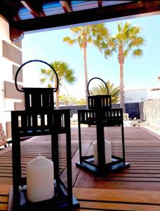 Balkón nebo terasa v ubytování Villa Ágatha, vacaciones en familia en Lanzarote