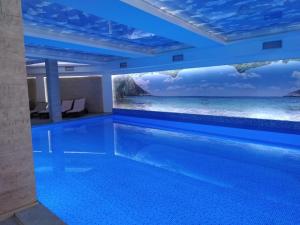 a swimming pool with a view of the ocean at Studio apartman p13 in Kopaonik