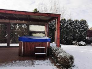 Dom na Mazurach LUNA HAUS v zime