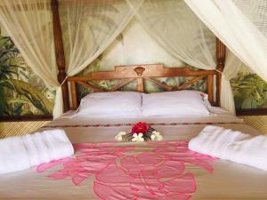 Uma cama ou camas num quarto em Suite totalement équipée avec vue imprenable!!!!