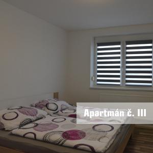 Postel nebo postele na pokoji v ubytování Apartmány U koupaliště
