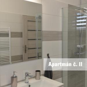Koupelna v ubytování Apartmány U koupaliště