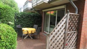 Balkón nebo terasa v ubytování Ferienwohnung Nordsee
