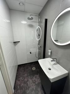 Koupelna v ubytování Viktoria Hotell & Konferens