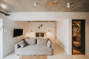 Телевизор и/или развлекательный центр в The Pines Boutique Villa - Vama Veche