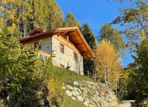 a house on the side of a hill at Baita Bertolini in Monclassico