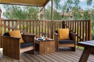 A balcony or terrace at Agriturismo L'Antica Fornace