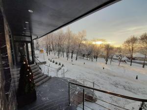 Lotus Hotel Chisinau semasa musim sejuk
