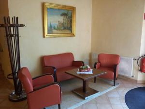 Posezení v ubytování Hotel Restaurant Am Pfauenhof