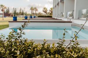 Bazén v ubytování Nachsholim Beach Hotel nebo v jeho okolí