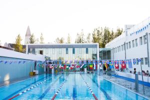 בריכת השחייה שנמצאת ב-Luxury Apartment Central Reykjavík או באזור