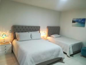 Hotel Colonial Andino - Parque principal de Pitalito客房内的一张或多张床位