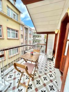 A balcony or terrace at Authentic Turkish Home Suite
