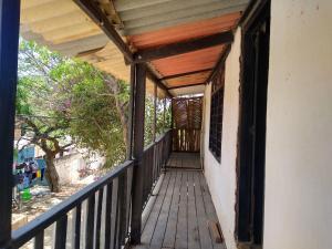 Balkón nebo terasa v ubytování El Garaje Hostal