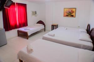 Cama o camas de una habitación en Hotel La Makuira RB