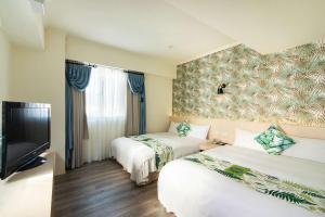 Кровать или кровати в номере Liga Hotel