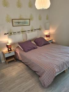 Postel nebo postele na pokoji v ubytování Gîte Camaloth - Closeries du Golfe