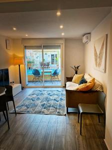 Et tv og/eller underholdning på Luxury Holiday Apartment Pozo II