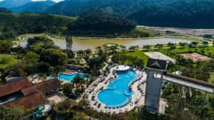 Uma vista da montanha tirada of country house 