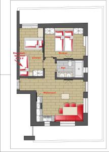 The floor plan of A Casa Juwel Apartment