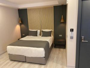 a bedroom with a large bed in a room at Antik Houses in Istanbul +19 photos