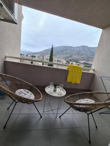 Nespecifikovaný výhled na hory nebo výhled na hory při pohledu z apartmánu