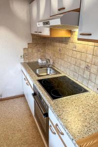 kuchnia ze zlewem i kuchenką w obiekcie Apartment Gangerhof by Interhome w mieście Kaltenbach