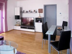 Televízia a/alebo spoločenská miestnosť v ubytovaní Apartment Pinezic by Interhome