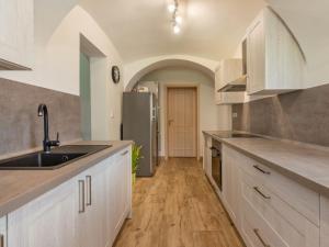 Kuchyň nebo kuchyňský kout v ubytování Holiday Home IVA by Interhome